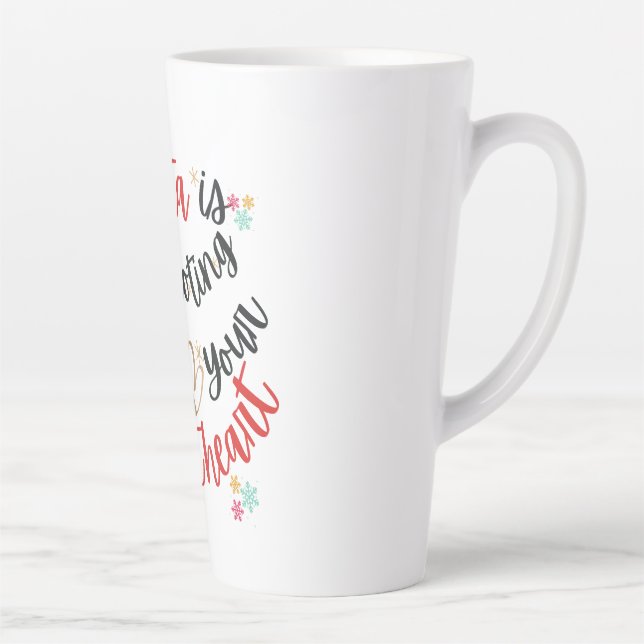 Der Weihnachtsmann fördert mich zu Weihnachten Milchtasse (Rechts)