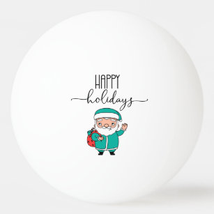 Der Weihnachtsmann freut sich auf die Feiertage fü Tischtennisball