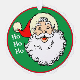 Der Weihnachtsmann gibt Niedliche Weihnachtsnamen  Ornament Karte
