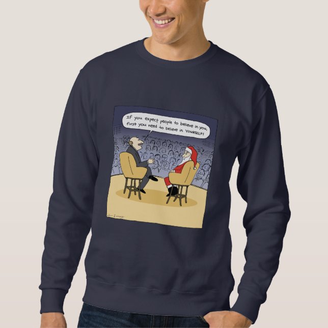 Der Weihnachtsmann gibt Rat Sweatshirt (Vorderseite)