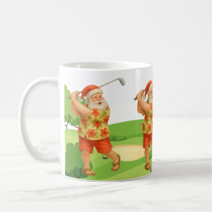 Der Weihnachtsmann golft Weihnachten im Juli Kaffeetasse