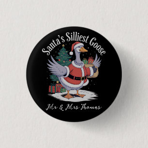 Der Weihnachtsmann hat eine zackige Weihnachtsgesc Button