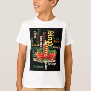 Der Weihnachtsmann hat einen schönen Tag und eine  T-Shirt