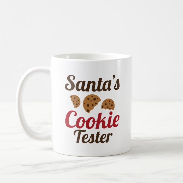 Der Weihnachtsmann hat Keksgeschwür Kaffeetasse (Links)