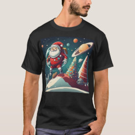 Der Weihnachtsmann im All T-Shirt