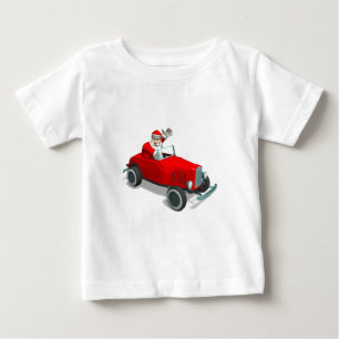 Der Weihnachtsmann im Frisierte Auto Baby T-shirt