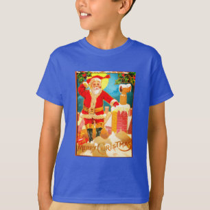 Der Weihnachtsmann im Kamin T-Shirt