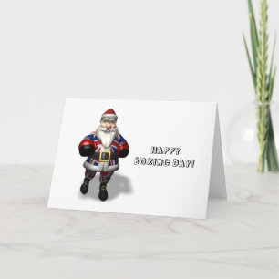 Der Weihnachtsmann im Vereinigten Königreich am Bo Feiertagskarte