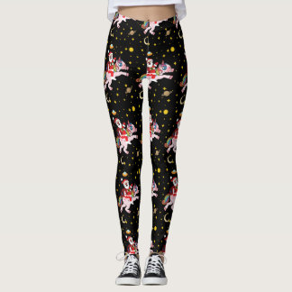 Der Weihnachtsmann im Weltraum Leggings