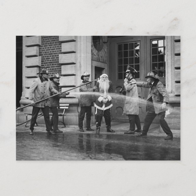 Der Weihnachtsmann in den 1920ern Feiertagspostkarte (Vorderseite)