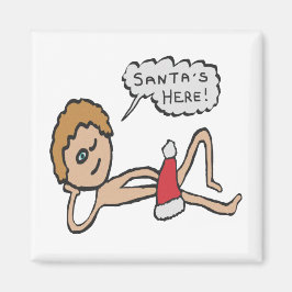Der Weihnachtsmann ist hier Weihnachten Spaß Magnet