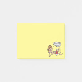 Der Weihnachtsmann ist hier Weihnachten Spaß Post-it Klebezettel