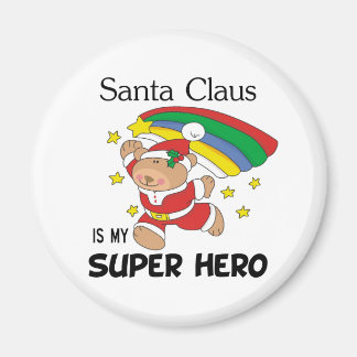 Der Weihnachtsmann ist mein Superheld zu Weihnacht Magnet