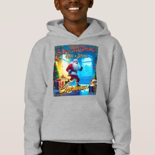 Der Weihnachtsmann kommt aus dem Schornstein! Hoodie
