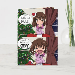 Der Weihnachtsmann kommt Feiertagskarte