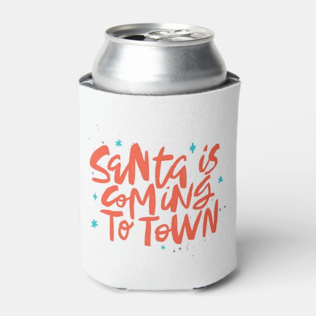 Der Weihnachtsmann kommt in die Stadtplanung Dosenkühler (Kanne Vorderseite)