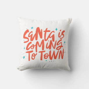 Der Weihnachtsmann kommt in die Stadtplanung Kissen
