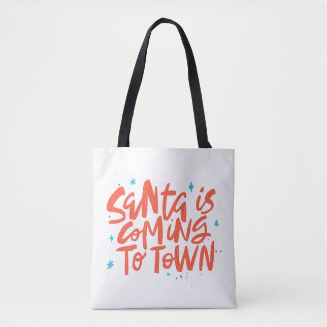 Der Weihnachtsmann kommt in die Stadtplanung Tasche (Vorderseite)