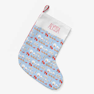 Der Weihnachtsmann kommt mit dem Namen Rentier Kleiner Weihnachtsstrumpf