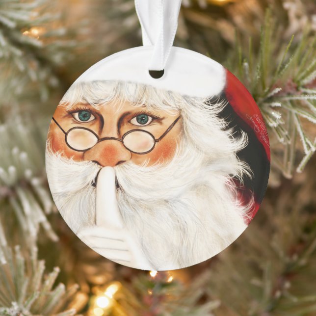 Der Weihnachtsmann kommt zum Spaß Weihnachten Ornament (Baum)