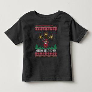 Der Weihnachtsmann macht den ganzen Weg durch eine Kleinkind T-shirt