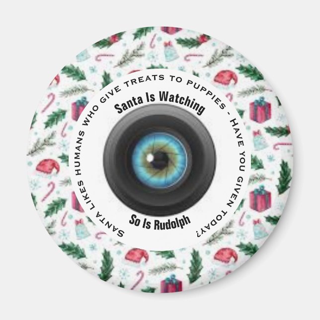 Der Weihnachtsmann mag Menschen, die Leckereien .. Magnet (Vorne)