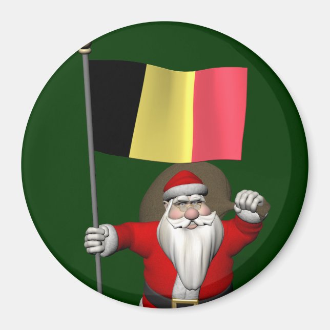 Der Weihnachtsmann mit Abschluss Belgiens Magnet (Vorne)