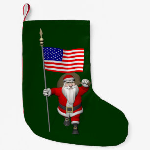 Der Weihnachtsmann mit Abtritt der USA Kleiner Weihnachtsstrumpf