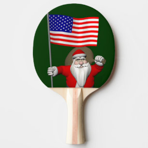 Der Weihnachtsmann mit Abtritt der USA Tischtennis Schläger