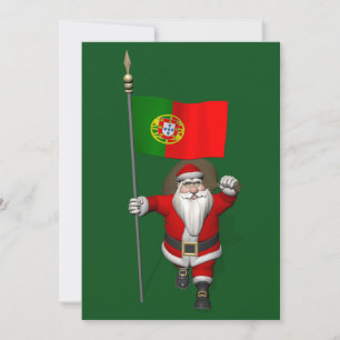 Der Weihnachtsmann mit Abtritt Portugals Feiertagskarte