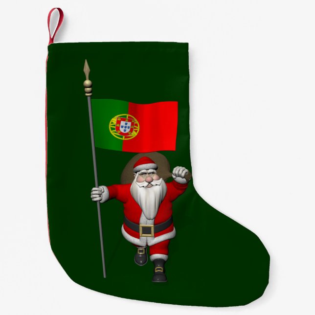 Der Weihnachtsmann mit Abtritt Portugals Kleiner Weihnachtsstrumpf (Vorderseite)