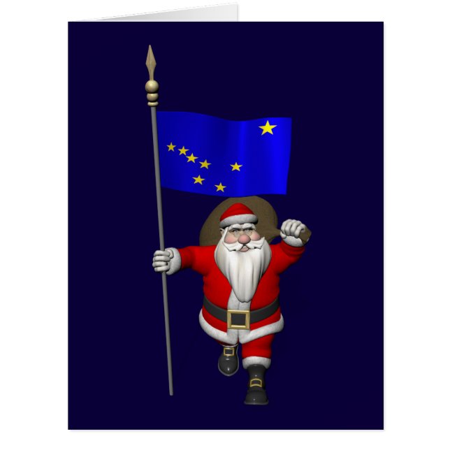 Der Weihnachtsmann mit Abzeichen von Alaska (Vorderseite)