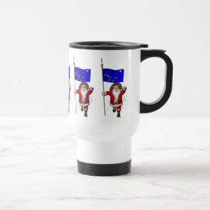 Der Weihnachtsmann mit Abzeichen von Alaska Reisebecher