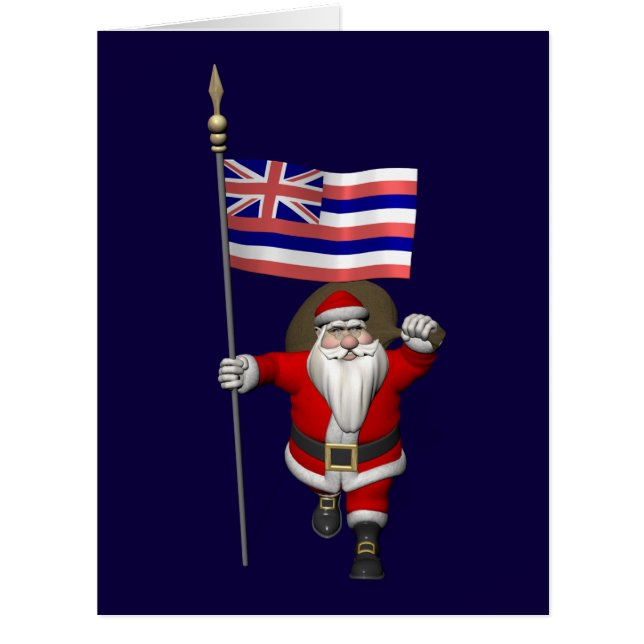 Der Weihnachtsmann mit Abzeichen von Hawaii (Vorderseite)
