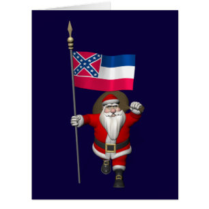 Der Weihnachtsmann mit Abzeichen von Mississippi