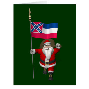 Der Weihnachtsmann mit Abzeichen von Mississippi