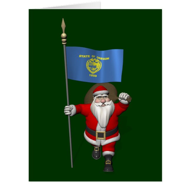 Der Weihnachtsmann mit Abzeichen von Oregon (Vorderseite)