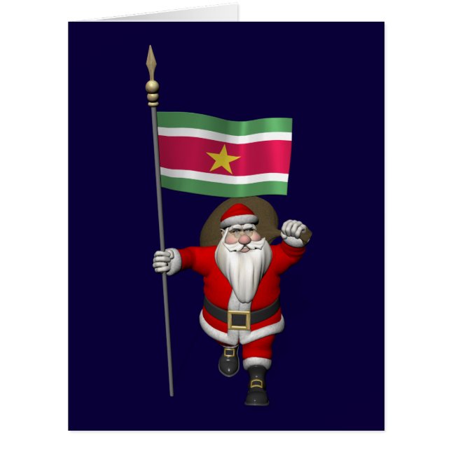 Der Weihnachtsmann mit Abzeichen von Suriname (Vorderseite)
