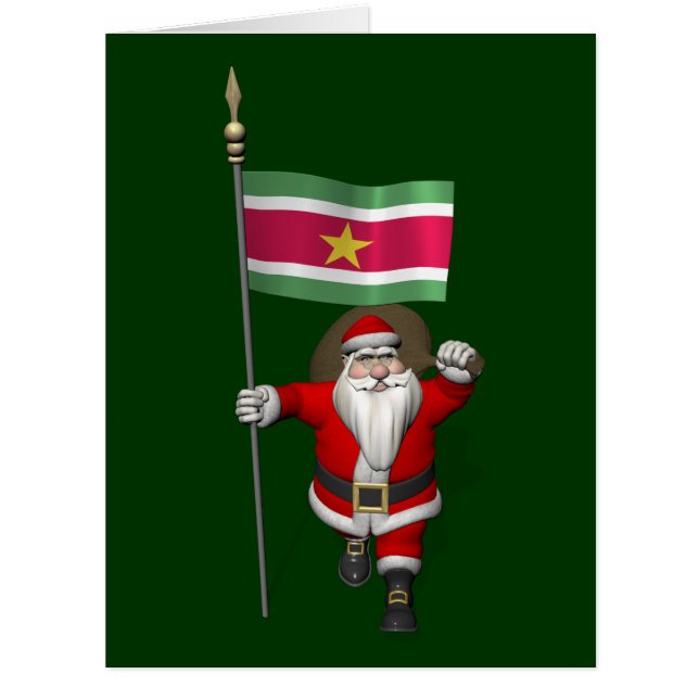 Der Weihnachtsmann mit Abzeichen von Suriname (Vorderseite)