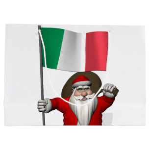 Der Weihnachtsmann mit Ausscheiden aus Italien Große Geschenktüte
