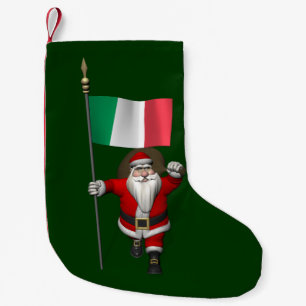 Der Weihnachtsmann mit Ausscheiden aus Italien Kleiner Weihnachtsstrumpf