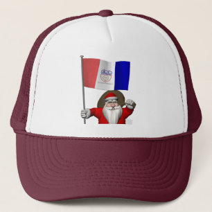 Der Weihnachtsmann mit dem Abschluss von Cleveland Truckerkappe