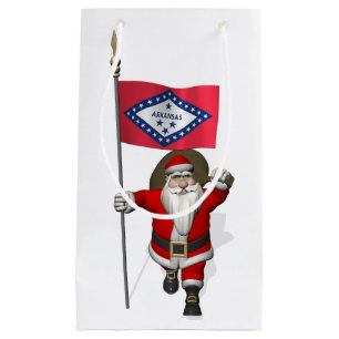Der Weihnachtsmann mit dem Abzeichen von Arkansas Kleine Geschenktüte