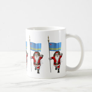 Der Weihnachtsmann mit dem Abzeichen von Aruba Kaffeetasse