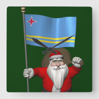 Der Weihnachtsmann mit dem Abzeichen von Aruba