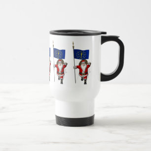 Der Weihnachtsmann mit dem Abzeichen von Indiana Reisebecher