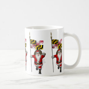 Der Weihnachtsmann mit dem Abzeichen von Maryland Kaffeetasse