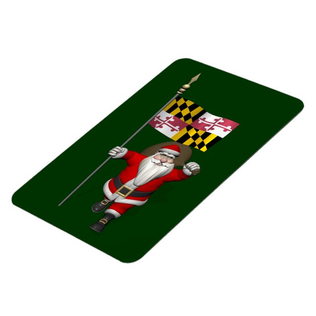 Der Weihnachtsmann mit dem Abzeichen von Maryland Magnet (Linke Seite)