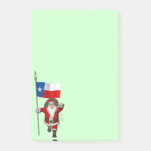 Der Weihnachtsmann mit dem Abzeichen von Texas Post-it Klebezettel
