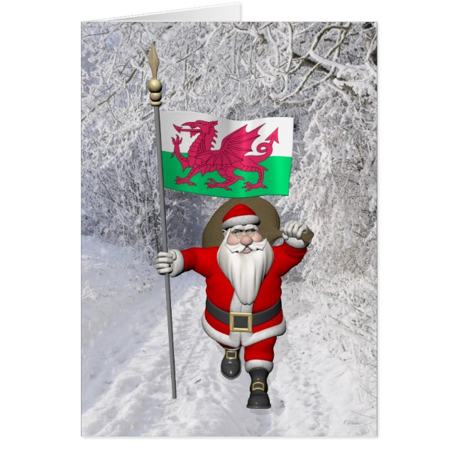 Der Weihnachtsmann mit dem Abzeichen von Wales (Vorne)